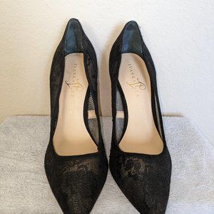 Ivanka Trump Women's Black Lace High Heel Stilettos